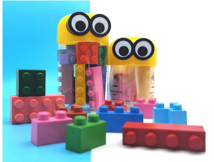 Hot Selling Non dirty hand building block crayon Easy Drawing Ideal Drawing Tool Non-sticky Non-toxic Educational Toy